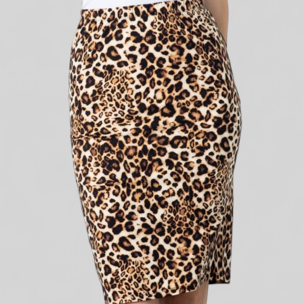 NWT Bold Elements Leopard Print Side Snap Skirt N… - image 11
